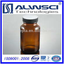 Well-matched Wide Mouth Amber Glass Packer Bottles with closure